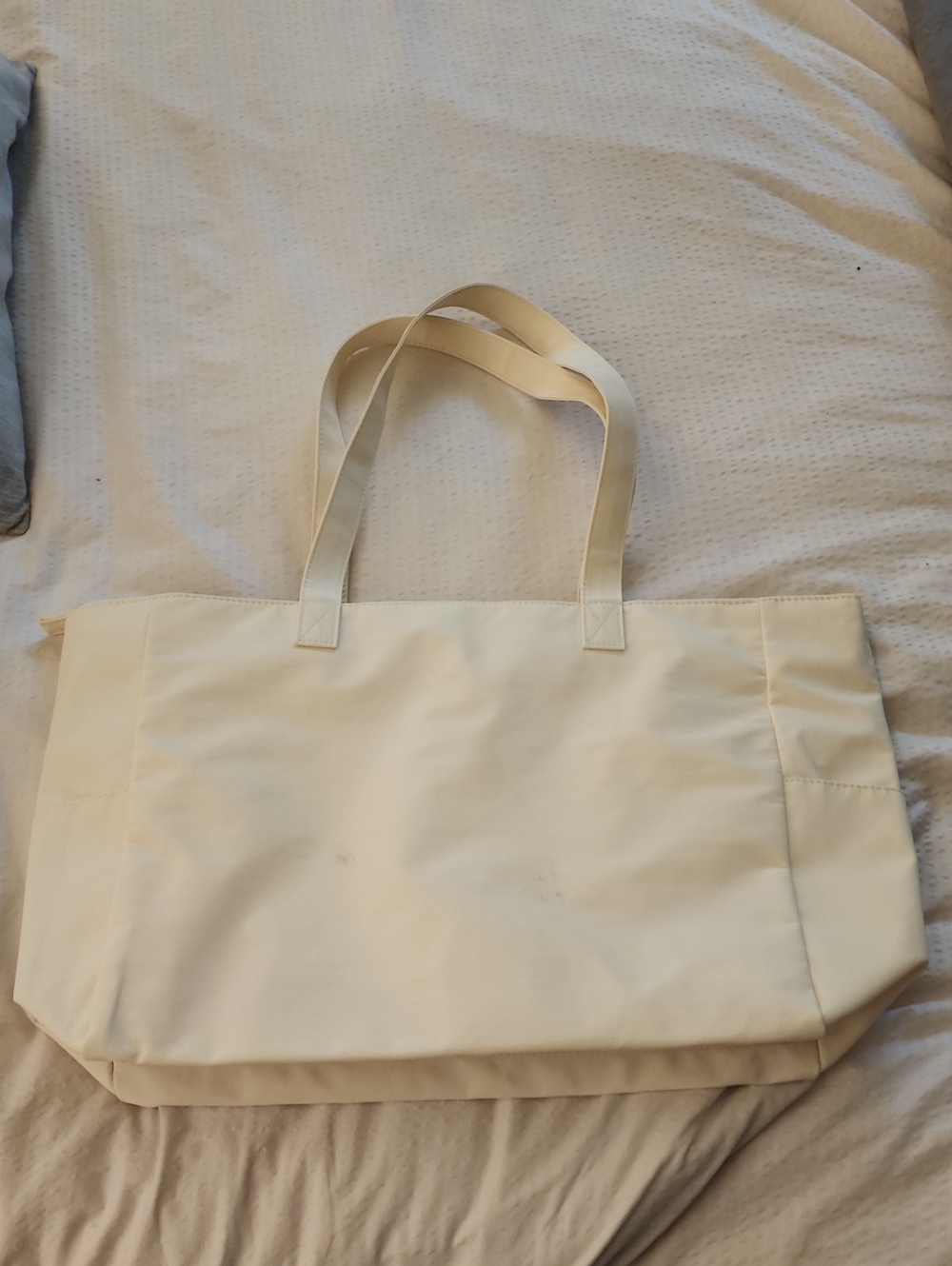 Ardene Cream Tote Bag with Dual Shoulder Straps